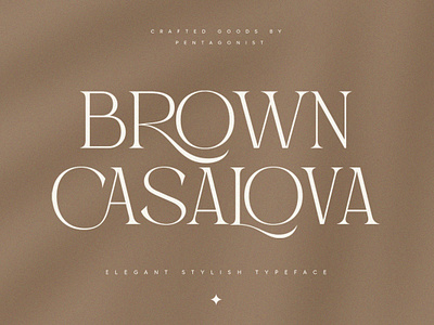 Brown Casalova | Stylish Typeface aesthetic beauty boho canva chic classy clean fashion feminine font jewelry luxury retro serif sexy trendy typeface uppercase vintage wedding