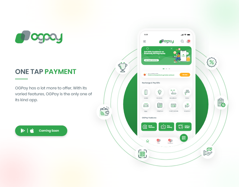 OGPay – Online Payment App ai app app design app ui app ui design banking app fintech ui usamafolio ux