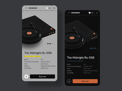 Record Player Store app branding minimal minimal design mobile app product design product page record player ui ui design uiux user experience user interface ux ux design