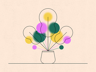 Plant 3 flower geometric glass illustration plant plants texture