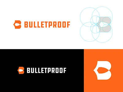 Bulletproof - Logo Design 🛡️ a b c d e f g h i j k l m n b bullet bullet proof letter mark logo logo logo grid logodesign monogram negative space logo o p q r s t u v w x y z orange safety shield t h e q u i c k b r o w n f o x