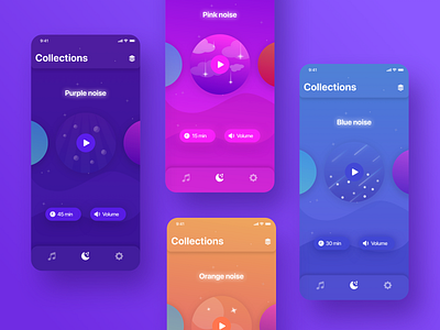 Hisleepy: Meditation & Sleep app app design app store apple calm cuberto design headspace hisleepy meditation app meditations mobile mobile app sketch sleep sleep app sleepy ui ux vector