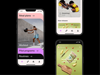 Fitness & Workout App animation app design branding design fitness app health healthy lifestyle homepage logo mobile app mobile design overloaded structure redesign sport typography ui uidesign ux uxdesign workout