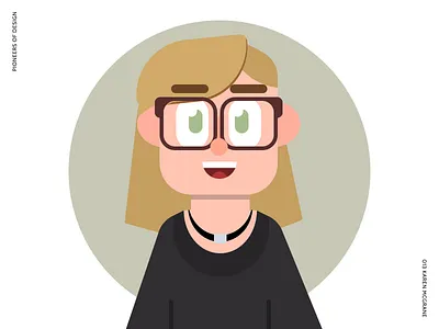 Karen McGrane avatar content strategy figma illustration pioneers of design