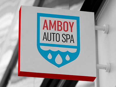 Amboy Auto Spa Logo adobe illustrator adobe photoshop branding car wash design graphic design logo logo design sinage vector