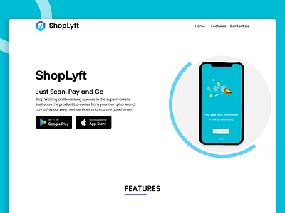 Landing Page of Payment design payment shop ui website