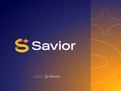Savior Logo Design Process blockchain branding gradient identity logo
