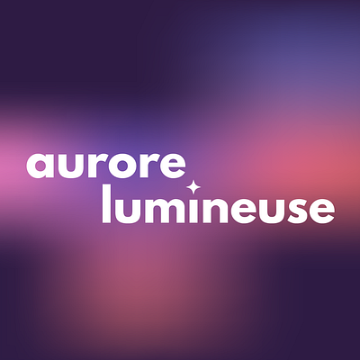 Aurora Lumineuse art branding design logo minimal