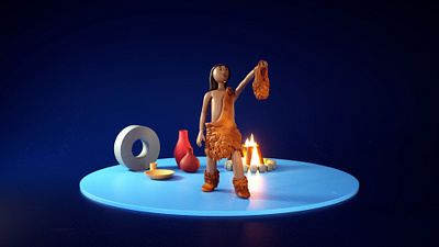 Material Development | Caveman c4d character character animation character design cinema 4d design modeling octane render