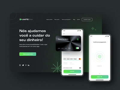 Daily UI 003: Landing Page app bank app bank card credit card daily003 dailyui design figma hero banner landing page payment ui uidesign web