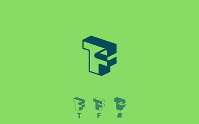 T/ F/ Book book education f graphic design isometry lettering logo minimalist monogram type typoraphy