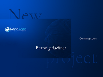 New project teaser blue brand brandbook branding design gradient guidelines icon illustration logo marketing teaser texture typography ui