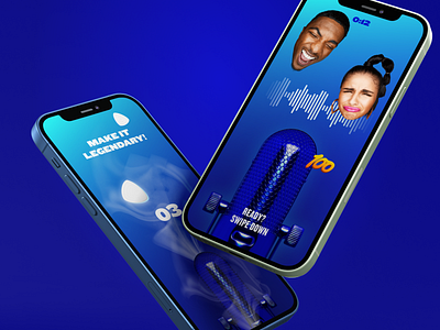 WordSmint | Recording Studio app app design artificial intelligence artist count down design feedback icons microphone mobile rapper recording recording studio swipe up ui ux