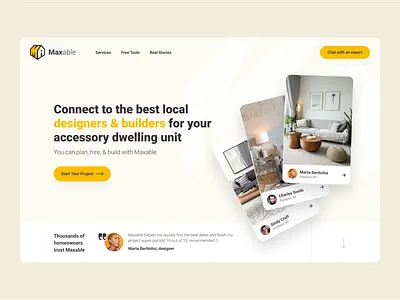 Header exploration for Maxable architecture architecture website build builders city designer header house houses interior design light website