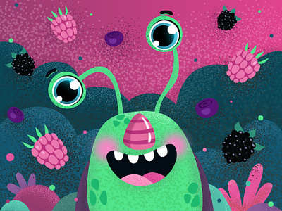 berry monster adobe illustrator artist berry character cute character cute illustration illustration illustrator monster vector vector art vector illustration vectorart vectors