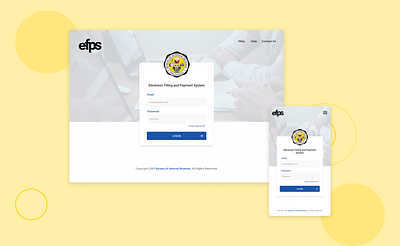 BIR EFPS Landing Page Redesign design figmadesign redesign ui ux web