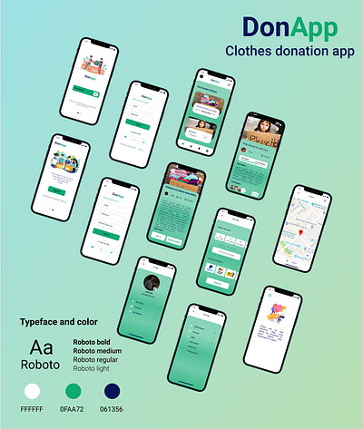 Donation App charity design donation app ui