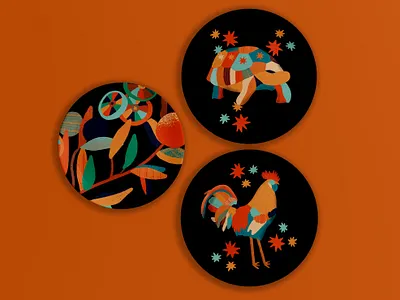 Granja Carolina digital art digital artist digital artwork digital illustration digital illustrator illustration pattern print procreate