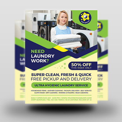 Laundry Services Flyer Template cleaner cloth clothes clothing dirty dry fashion flyer flyer template hangers laundry magazine magazine ad marketing set post postcard poster presentation service services