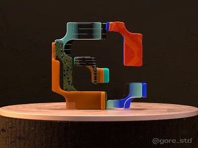 Modernismo. Letter E ***36Days of Type 2021 3d 3d art 3d artist 3dfont 3dillustration 3dtype 3dtypo color colors constructivism graphic design illustration playfont shapes type typeface typography