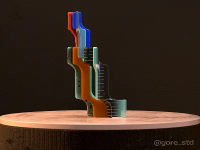 Modernismo. Letter L ***36Days of Type 2021 3d 3d art 3d artist 3dfont 3dillustration 3dtype 3dtypo color colors constructivism design illustration playfont shapes type typeface typography