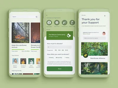 Donation & Charity App app campaigns causes charity charity app charity event clean design donation donees donors layout minimal stories typography ui ux