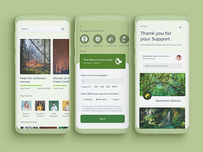 Donation & Charity App app campaigns causes charity charity app charity event clean design donation donees donors layout minimal stories typography ui ux