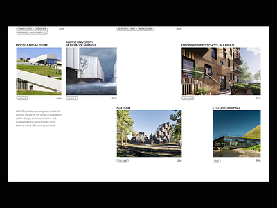 Henning Larsen Architects animation design minimal ui ux web