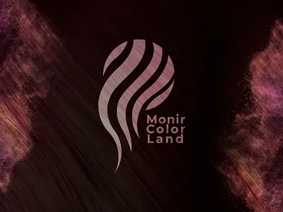 Monir color land logo adobe illustrator branding color design haircolor illustration land logo logodesign logodesigns mockup vector