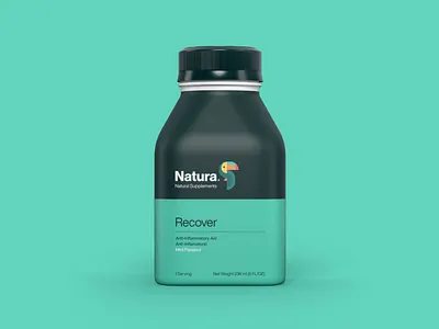 Natura Recover Concept bird brand brand identity branding clean concept geometric identity layout minimal nature package design packaging packaging design toucan tropic tropical