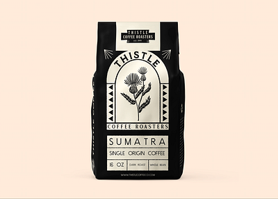 Thistle Coffee Co Branding brand identity branding coffee bag coffee branding coffee cup coffee design coffee shop design