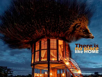 There is no place like home design designer home photomontage photoshop