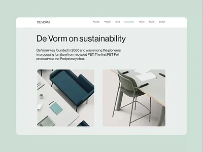 De Vorm animation design minimal ui ux web