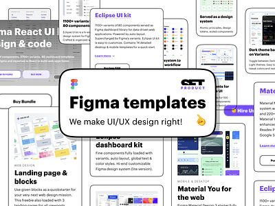 Meet Setproduct 2.0 🔄 New font, better navigation, new pages android app cards code dashboard design dev development figma flutter material react templates ui ui kit web