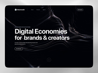 Digital Economies animation bitcoin blockchain branding crypto cryptocurrency dark design direction desk ethereum landing page nft nfts payments tokens ui ux wallet web website