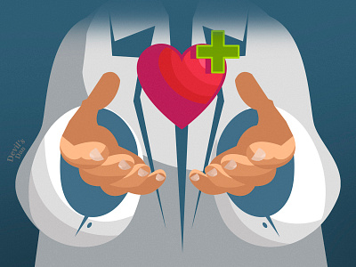 Medic hands // Illustration design devilsdan digital art digital illustration illustration medical vector
