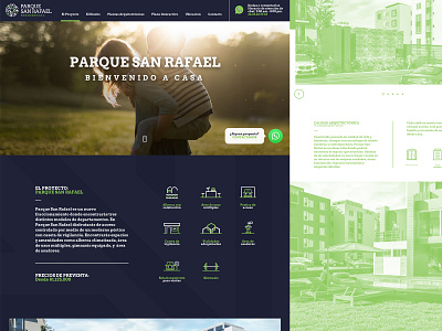 Parque San Rafael / Web design brand branding design house houses logo mexico real estate web web design web site webdesign website website design