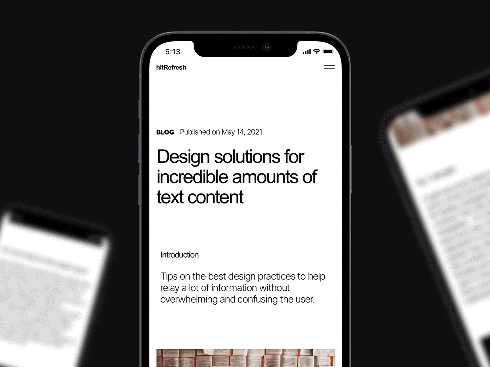 Blog Post For Mobile app article blog branding business cms corporate ios logo minimalistic mobile mobile ui news startup studio typography ui ux white wordpress