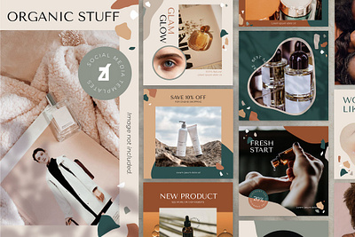 Organic stuff social media graphic templates clean cv cv template free graphic instagram instagram stories letter minimal resume modern resume professional resume resume design resume template simple resume social social media templates webinar