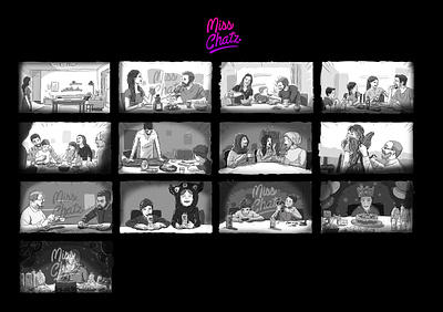 Dairy Runs in the Family ad advertising cinema dairy direction director family film freelance milf movie products sketch storyboard