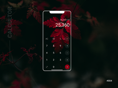 Calculator | Daily UI 004 app app design calculator calculator app calculator design calculator ui daily daily 100 challenge daily ui dailyui dailyuichallenge dark mode dark theme dark ui darkmode mobile design mobile ui ui