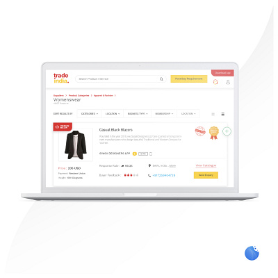 Trade India - Website UI app brand design service ui uiux ux webdesign website