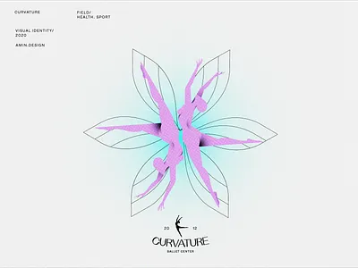 CURVATURE - Illustration 2 ballet branding dance design girl illustration illustrator iran nude persian procreate vector visual identity yoga