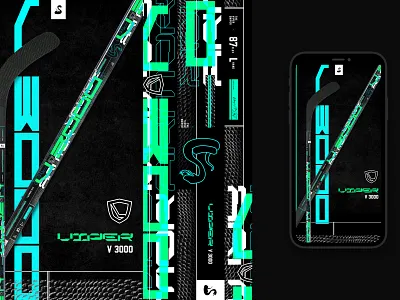 Armor Sticks - Viper V3000 Socials ads app branding design ecommerce social socialdesign sports sportsdesign ui ui design ux design visual design