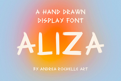 Aliza Display Font brush brush font font font design hand lettering illustration lettering messy streaky brush type typeface design typography