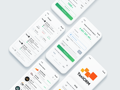 TaxiCRM app mobile app ui ui design uiux ux