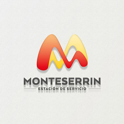 Monteserrin - Estación de Servicio gas gasoline logo logodesign logotype