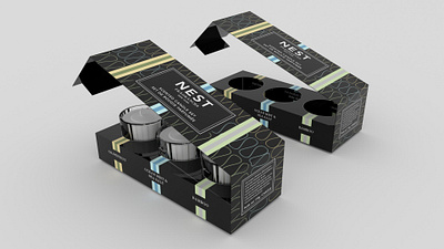 Nest Candle Set Redesign ( Practice Project) branding design packaging