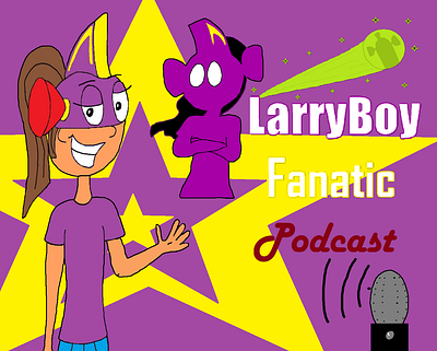 LarryBoy Fanatic Podcast (COVER) design illustration podcast podcast art podcast logo