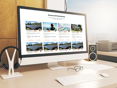 Sunhub Service Pro Block clean design portfolio searching ui